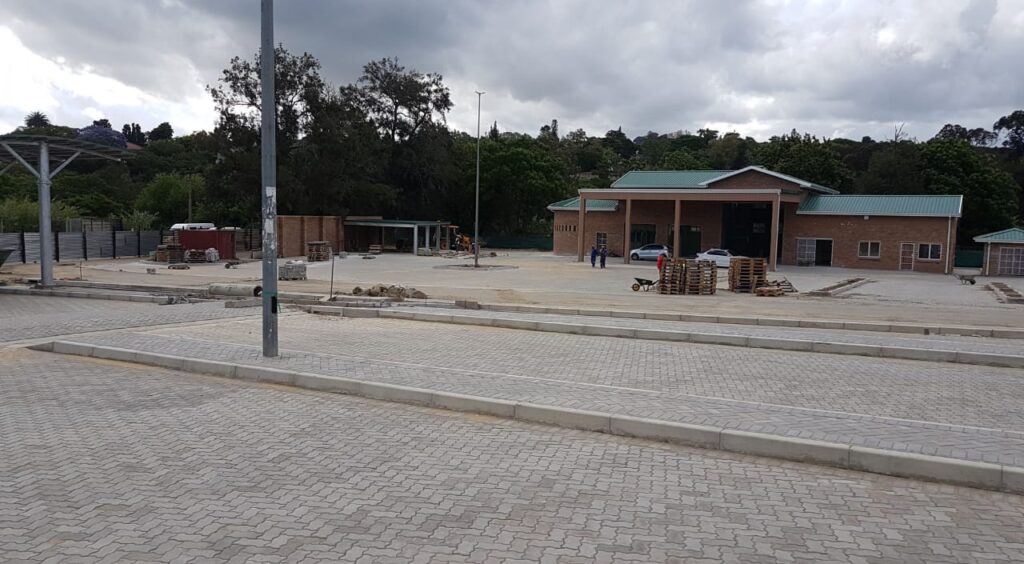 Inyati construction brick paving