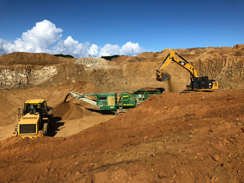 Inyati construction site grading
