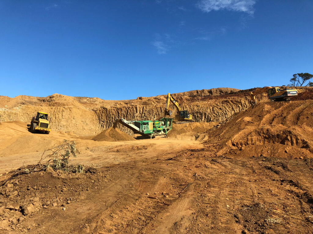Inyati construction site grading