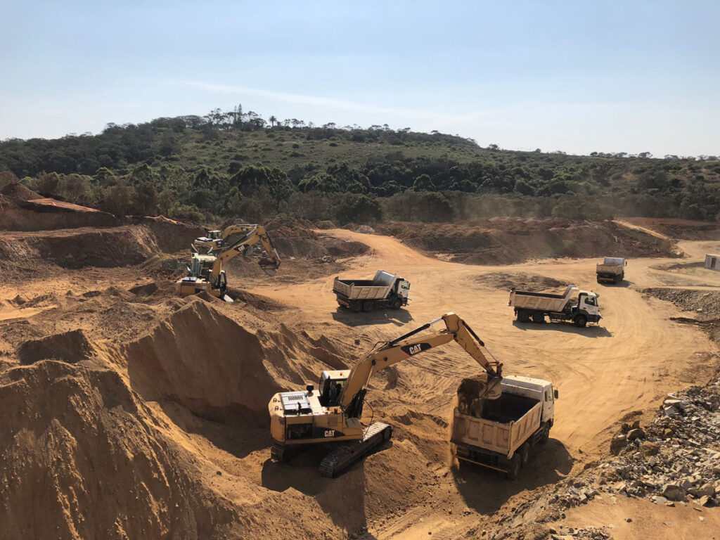 Inyati construction site grading