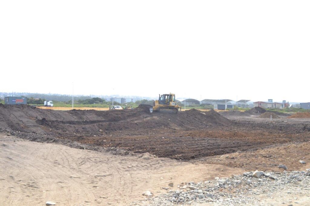 Inyati construction site grading