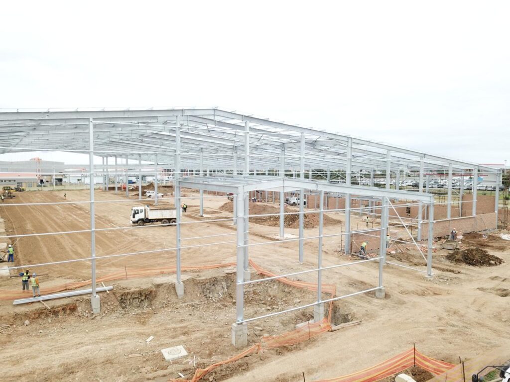 voestelpine warehouse construction